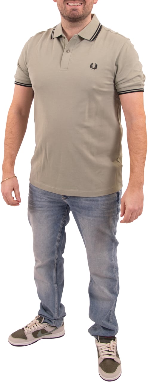 Fred Perry Fred Perry Twin Tipped Fred Perry Shirt Groen