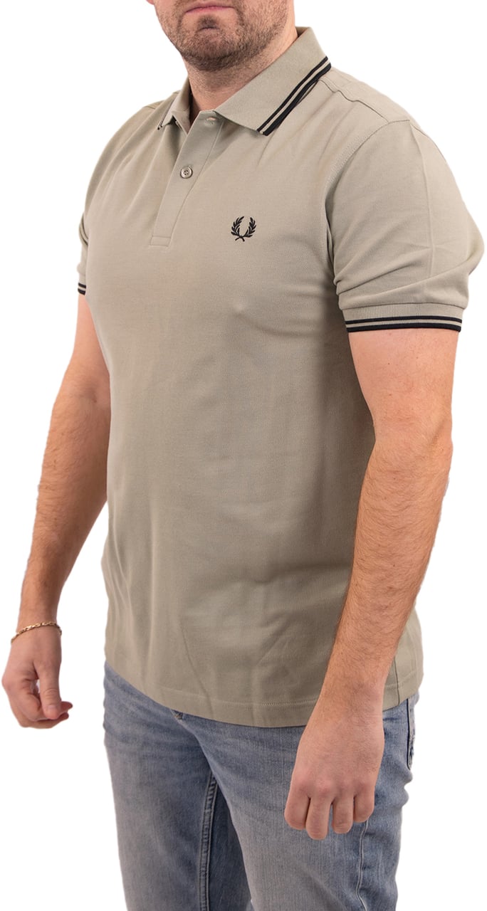 Fred Perry Fred Perry Twin Tipped Fred Perry Shirt Groen
