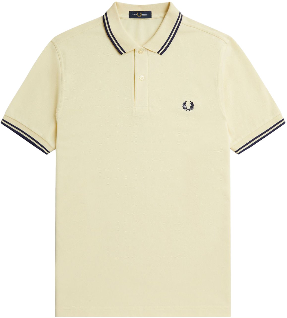Fred Perry Fred Perry Twin Tipped Fred Perry Shirt Geel