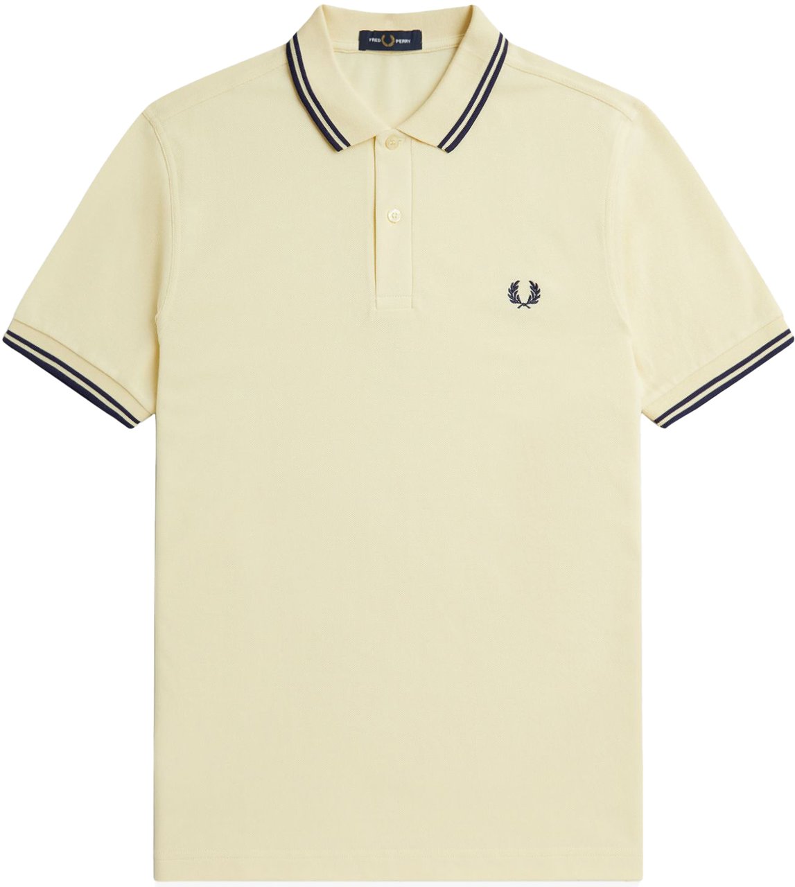 Fred Perry Fred Perry Twin Tipped Fred Perry Shirt Geel