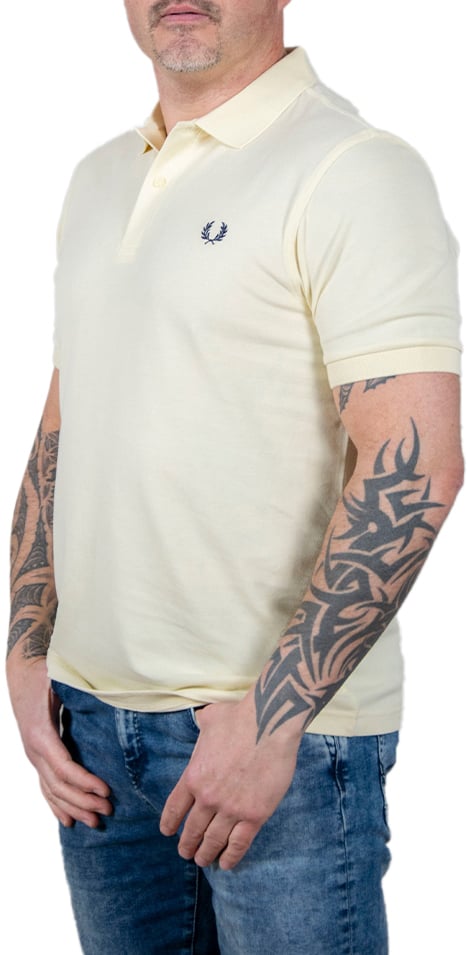 Fred Perry Fred Perry Plain Fred Perry Shirt Geel