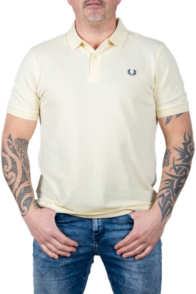 Fred Perry Fred Perry Plain Fred Perry Shirt Geel