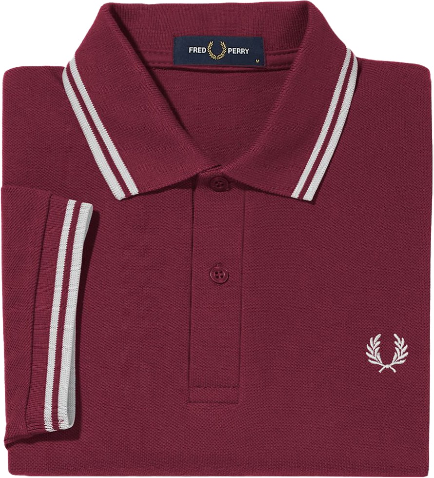 Fred Perry Fred Perry Twin Tipped Polo Shirt Rood