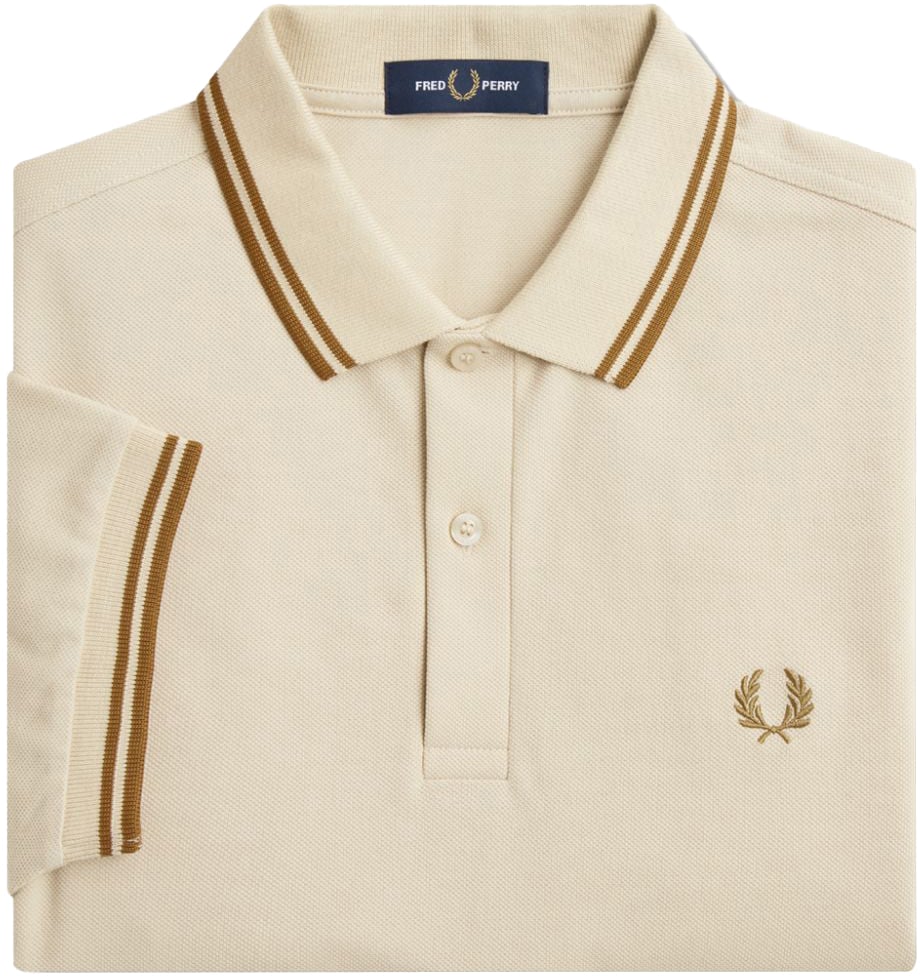 Fred Perry Fred Perry Twin Tipped Fred Perry Shirt Beige