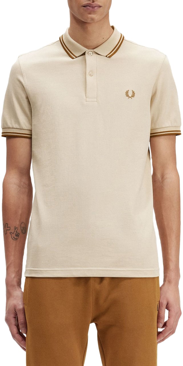 Fred Perry Fred Perry Twin Tipped Fred Perry Shirt Beige