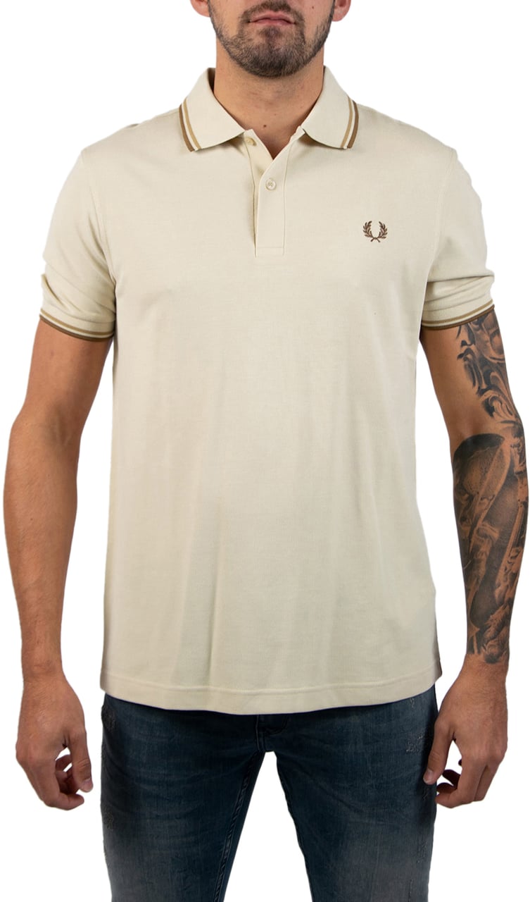 Fred Perry Fred Perry Twin Tipped Fred Perry Shirt Beige