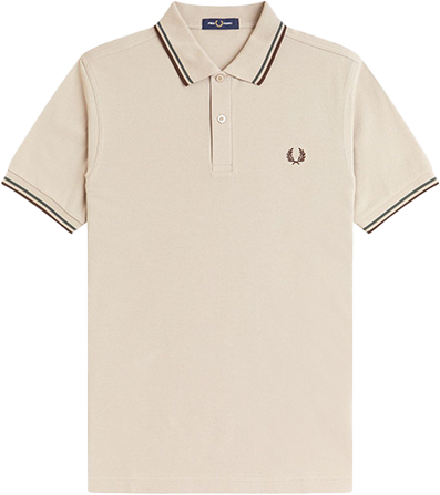 Fred Perry Fred Perry Twin Tipped Fred Perry Shirt Beige