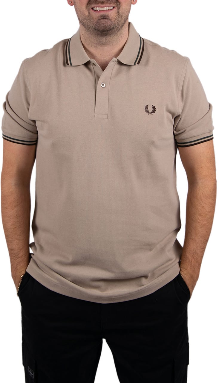 Fred Perry Fred Perry Twin Tipped Fred Perry Shirt Beige