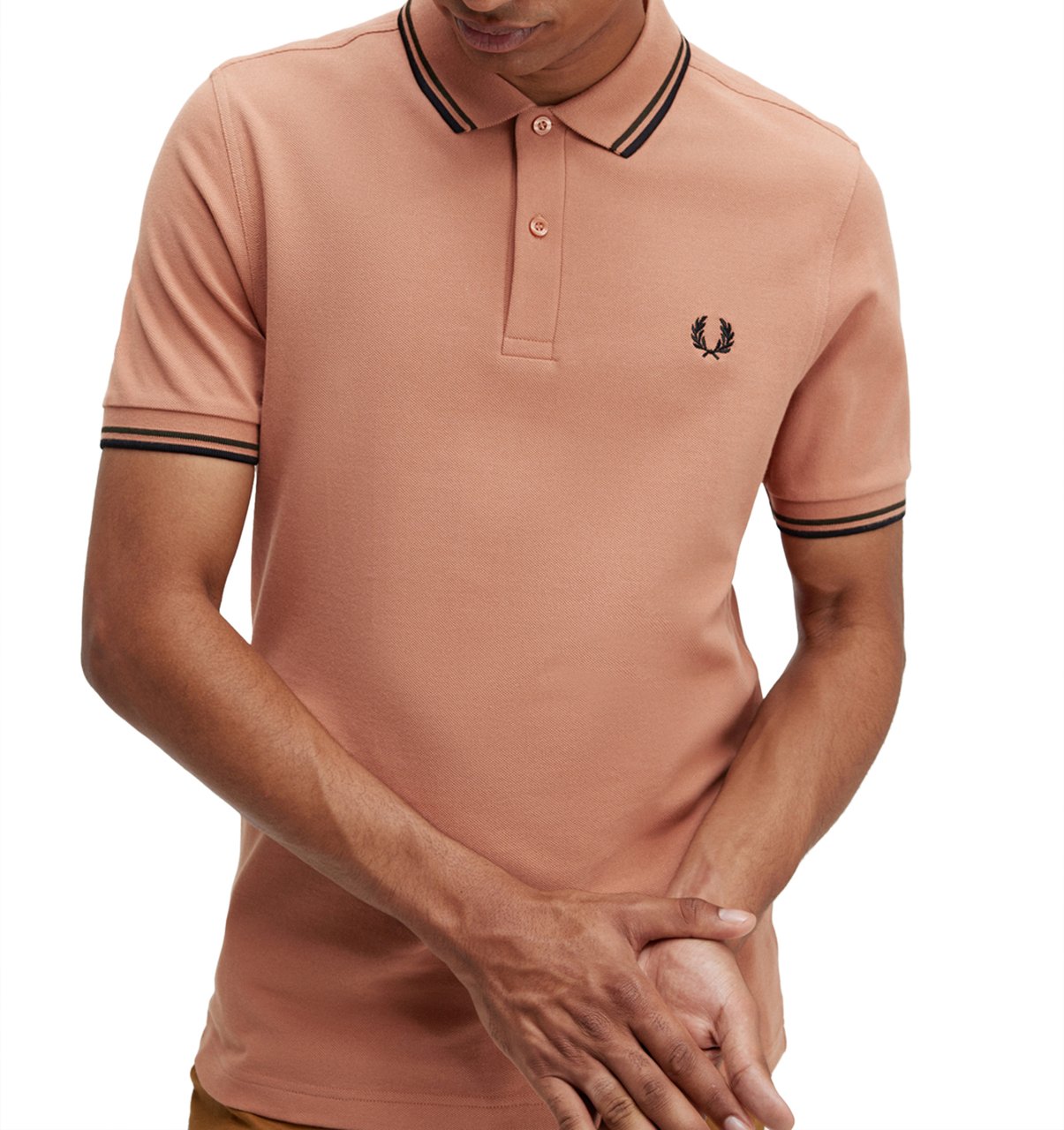 Fred Perry Fred Perry Twin Tipped Polo Shirt Oranje