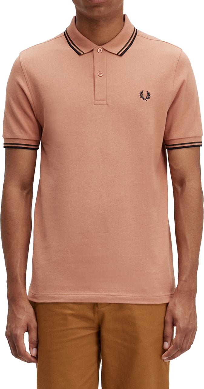 Fred Perry Fred Perry Twin Tipped Polo Shirt Oranje