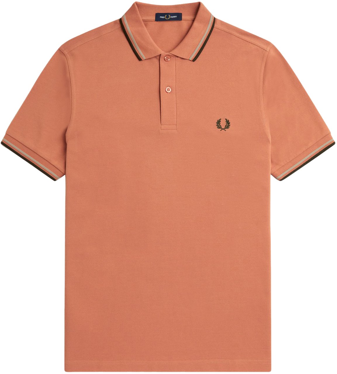 Fred Perry Fred Perry Twin Tipped Polo Shirt Oranje