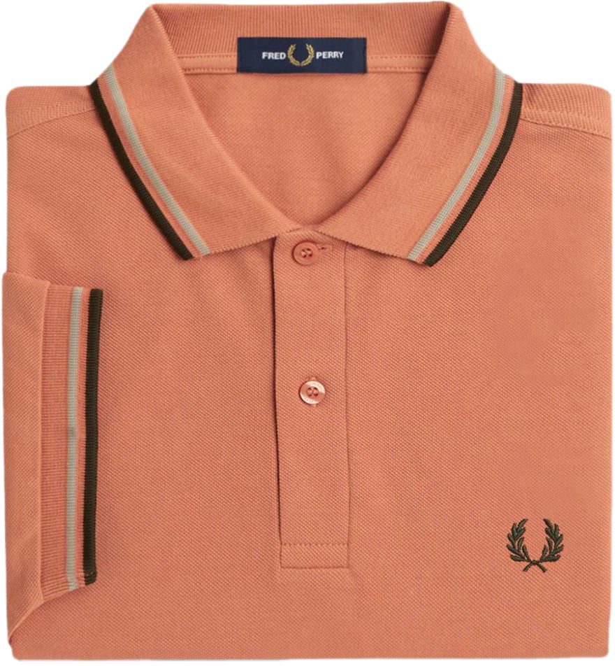 Fred Perry Fred Perry Twin Tipped Polo Shirt Oranje