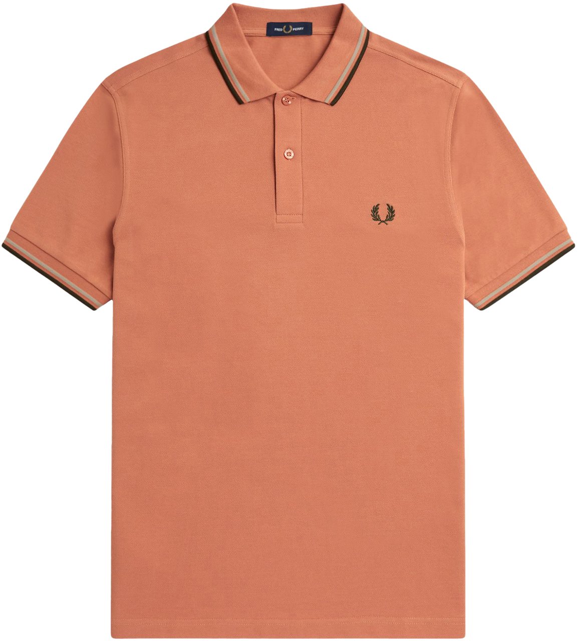Fred Perry Fred Perry Twin Tipped Polo Shirt Oranje