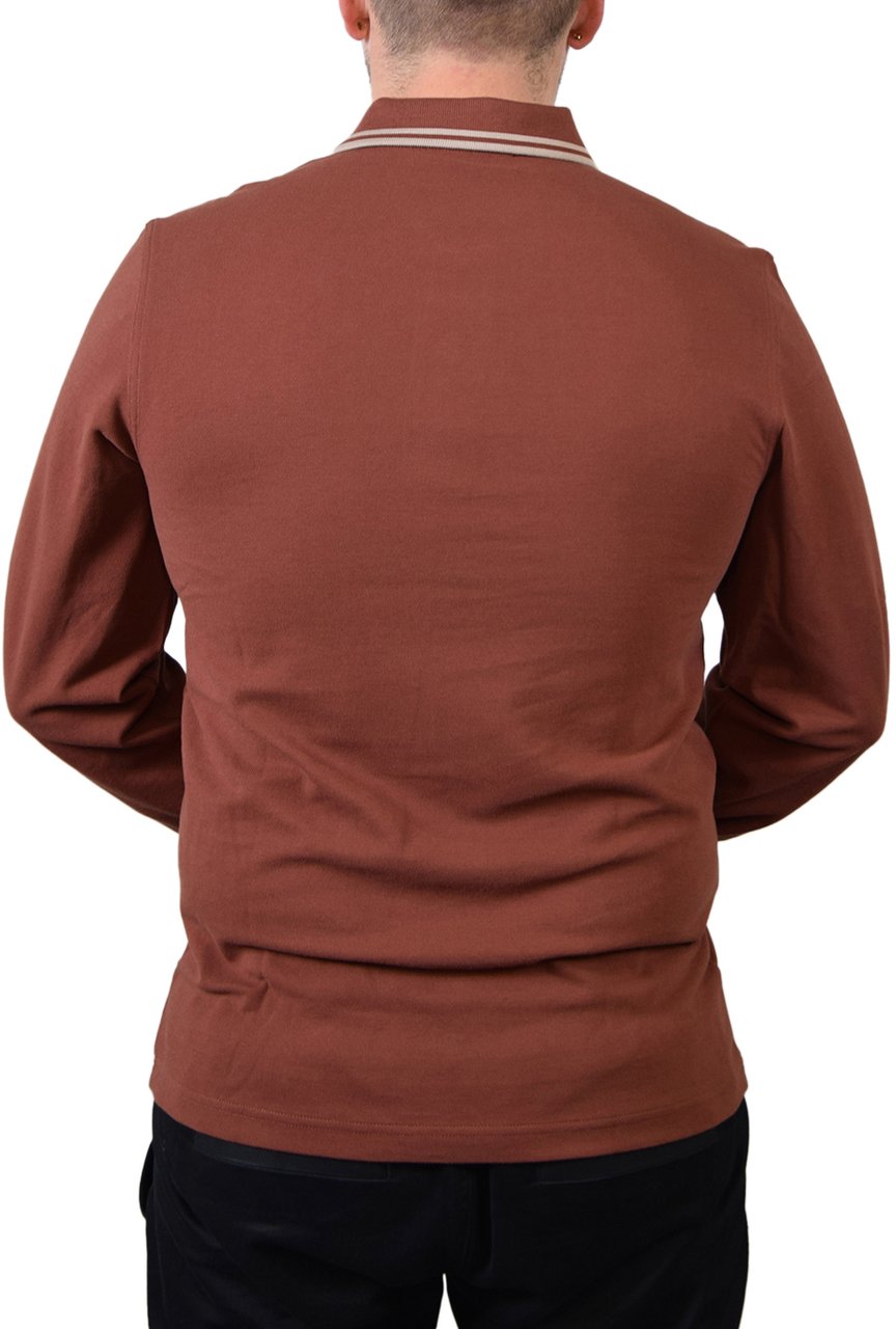 Fred Perry Fred Perry LS Twin Tipped Shirt Bruin