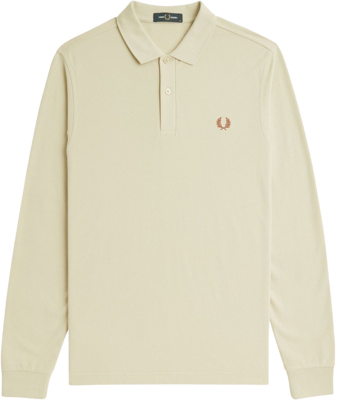 Fred Perry Fred Perry LS Plain Fred Perry Shirt Beige