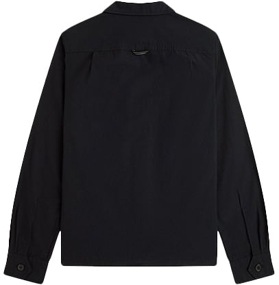 Fred Perry Fred Perry Poplin Overshirt Zwart