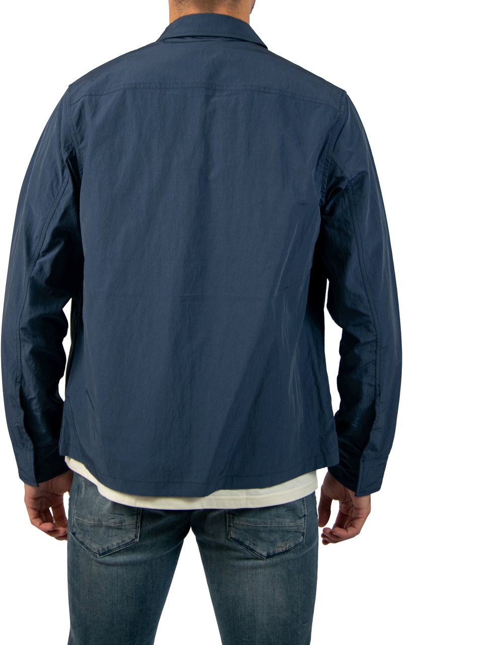 Fred Perry Fred Perry Zip Through Overshirt Blauw