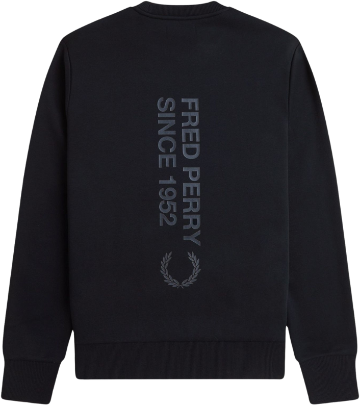 Fred Perry Fred Perry Bold Branding Crewneck Sweatshirt Zwart