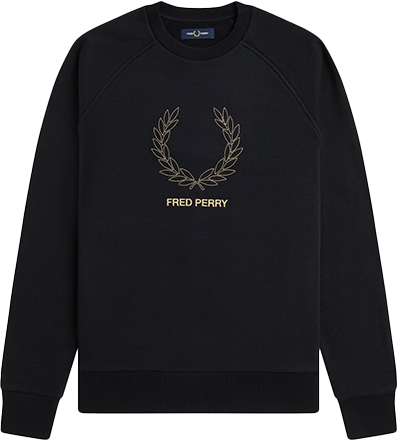 Fred Perry Fred Perry Outline LRL Wrth Sweatshirt Zwart