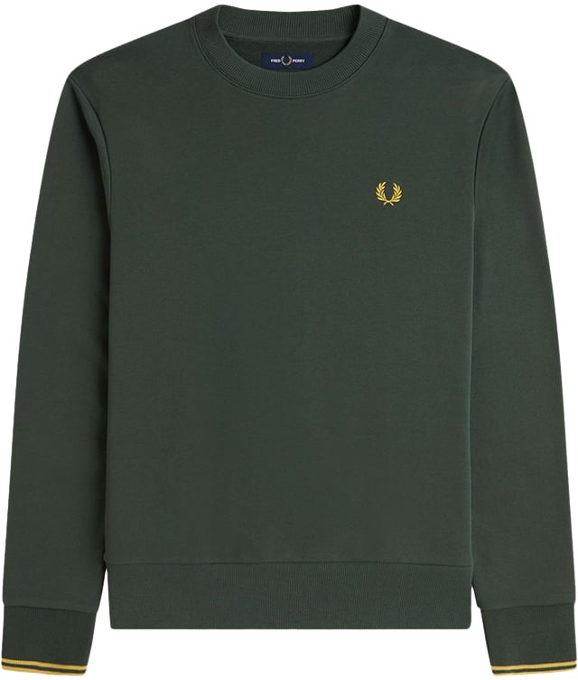 Fred Perry Fred Perry Crew Neck Sweatshirt Groen