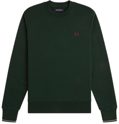Fred Perry Fred Perry Crew Neck Sweatshirt Groen