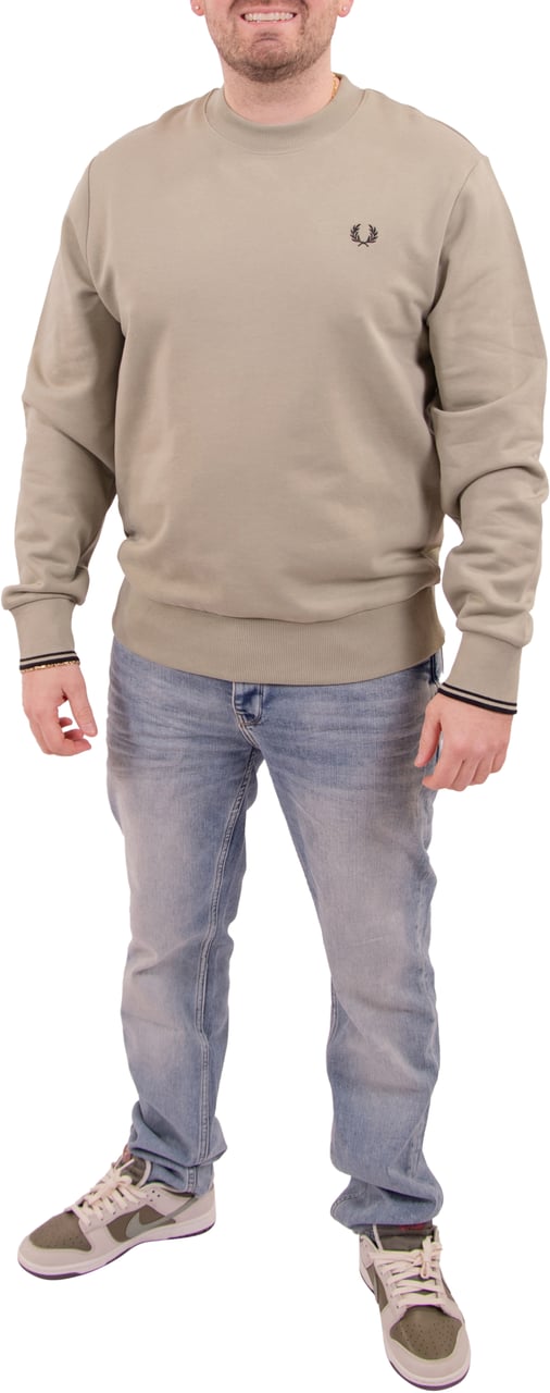 Fred Perry Fred Perry Crew Neck Sweatshirt Groen