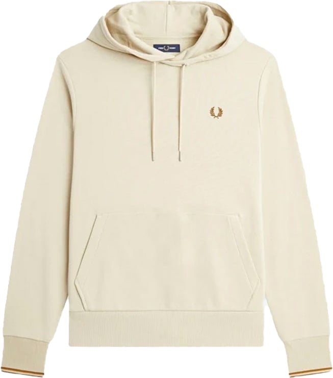 Fred Perry Fred Perry Tipped Hooded Sweatshirt Beige