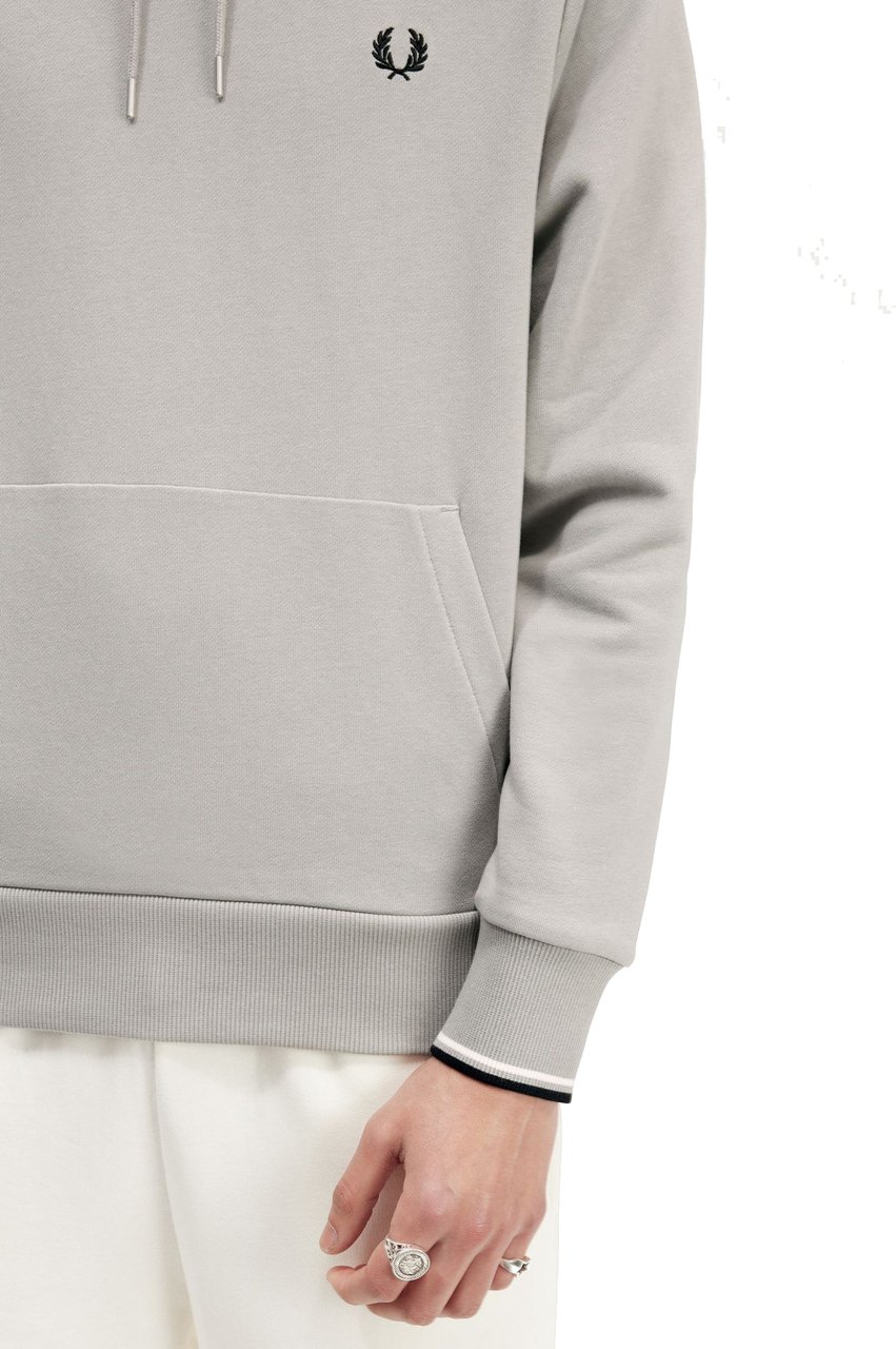 Fred Perry Fred Perry Tipped Hooded Sweatshirt Grijs