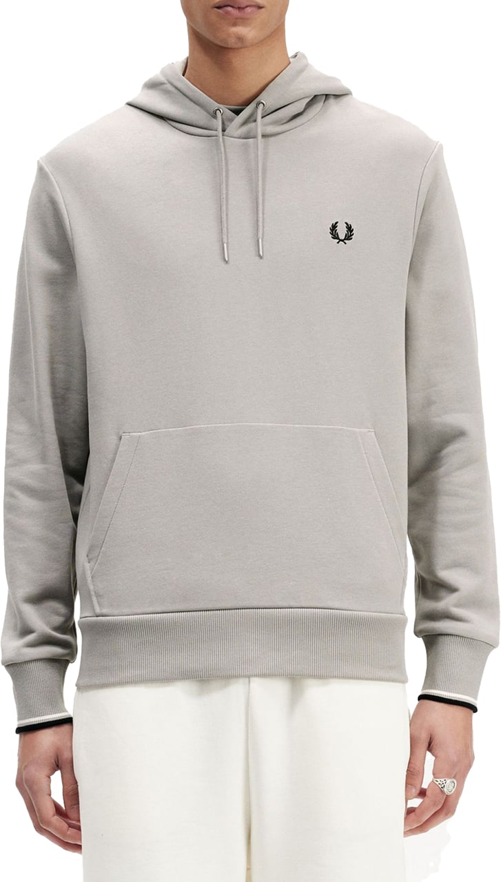 Fred Perry Fred Perry Tipped Hooded Sweatshirt Grijs