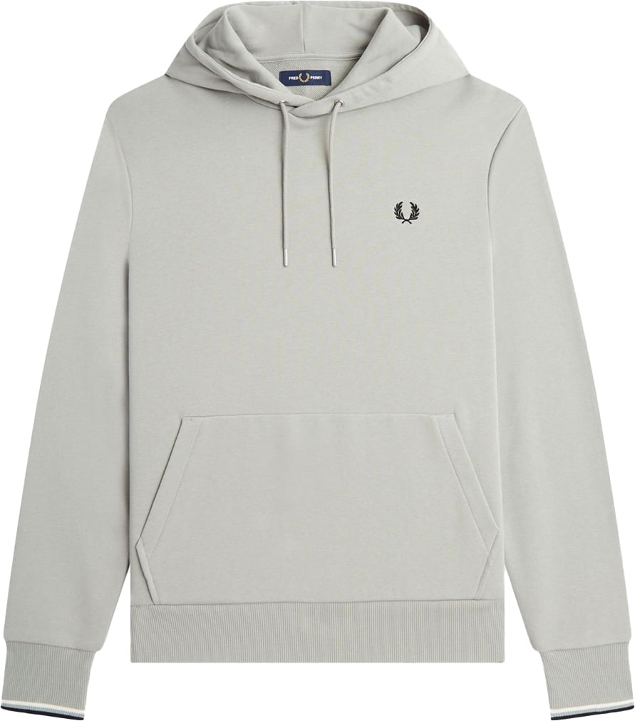 Fred Perry Fred Perry Tipped Hooded Sweatshirt Grijs