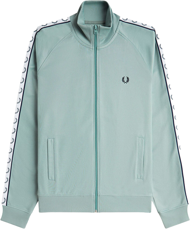 Fred Perry Fred Perry Taped Track Jacket Blauw