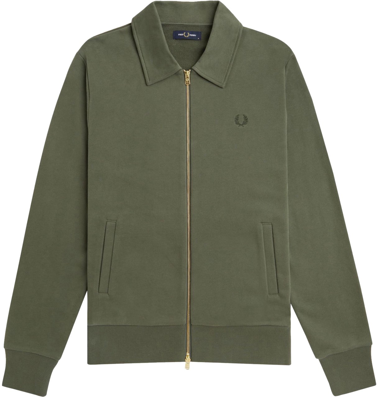 Fred Perry Fred Perry Zip Through Sweatshirt Groen
