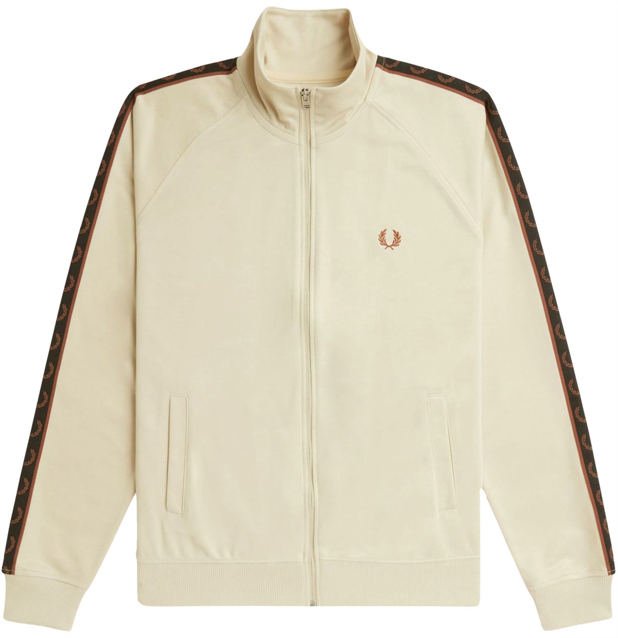 Fred Perry Fred Perry Contrast Tape Track Jacket Beige