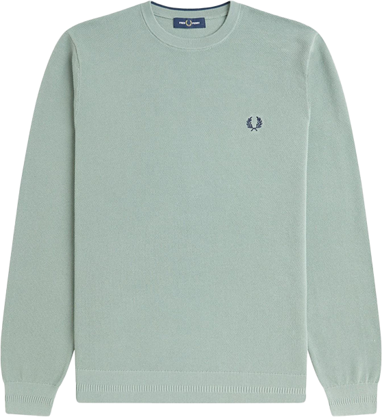 Fred Perry Fred Perry Pique Stitch Jumper Groen