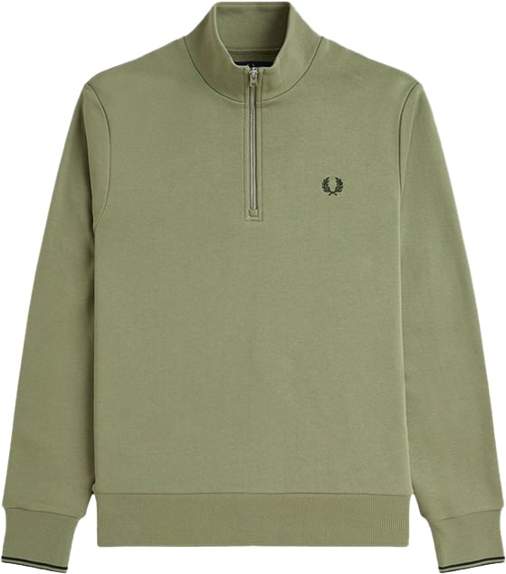 Fred Perry Fred Perry Half Zip Sweatshirt Groen