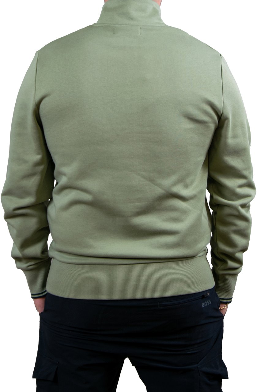 Fred Perry Fred Perry Half Zip Sweatshirt Groen