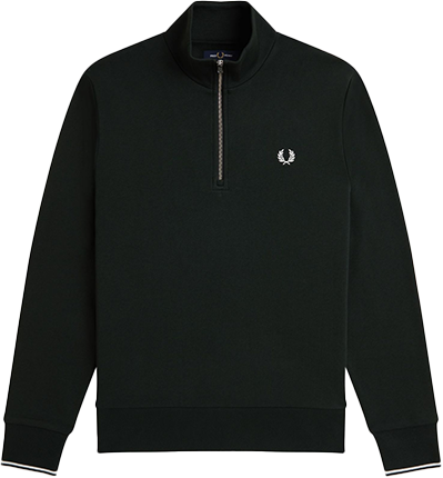 Fred Perry Fred Perry Half Zip Sweatshirt Groen