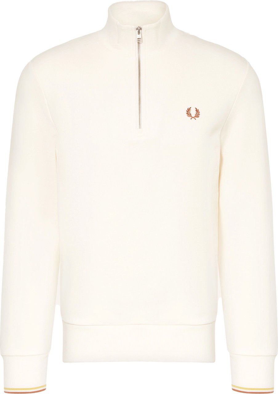 Fred Perry Fred Perry Half Zip Sweatshirt Beige