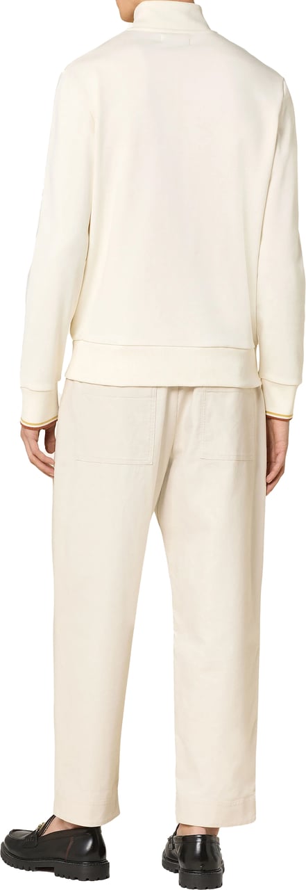 Fred Perry Fred Perry Half Zip Sweatshirt Beige