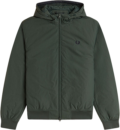 Fred Perry Fred Perry Hooded Brentham Jacket Groen