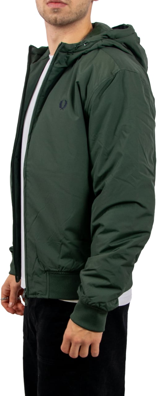 Fred Perry Fred Perry Hooded Brentham Jacket Groen