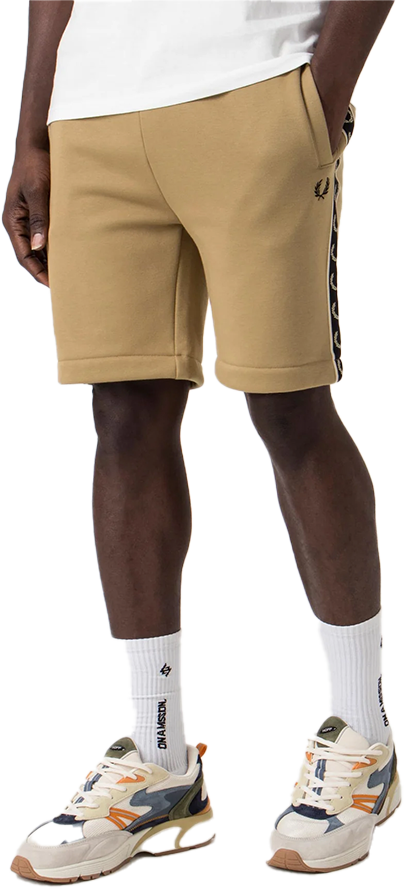 Fred Perry Fred Perry Taped Sweat Short Beige