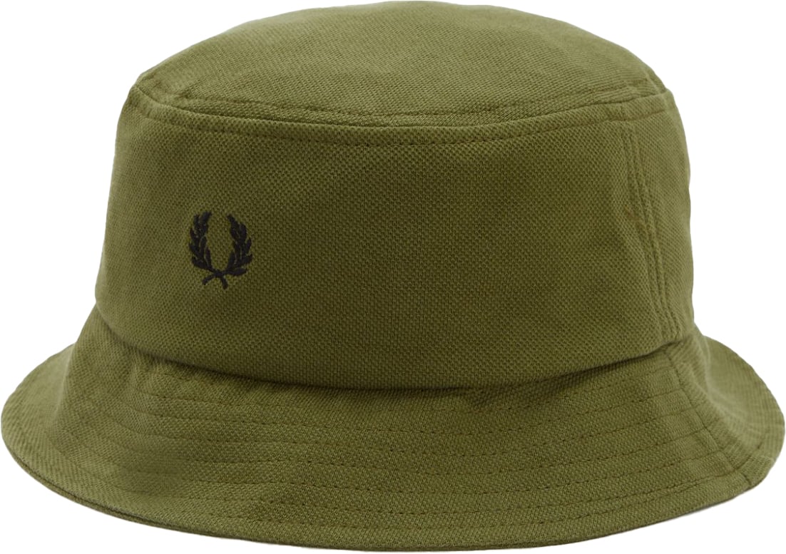 Fred Perry Fred Perry Pique Bucket Hat Groen