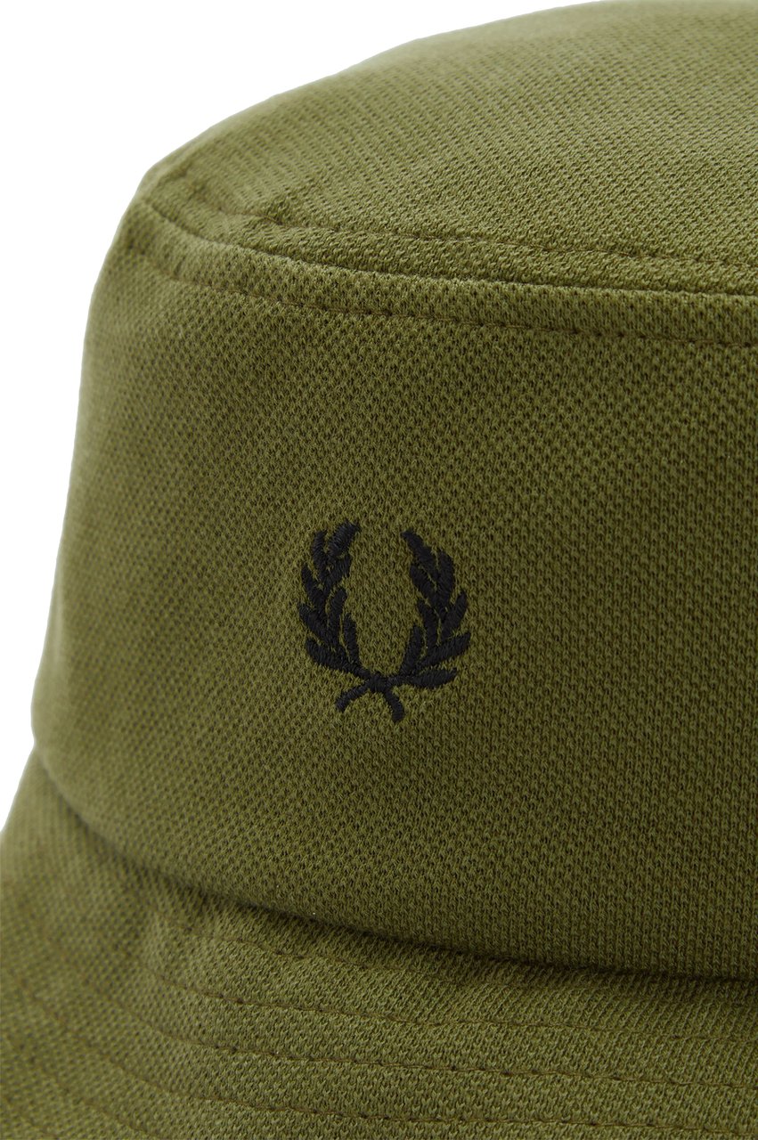 Fred Perry Fred Perry Pique Bucket Hat Groen