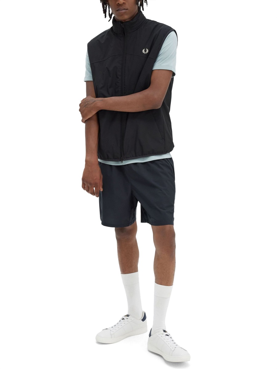 Fred Perry VESTS WITH LOGO Zwart