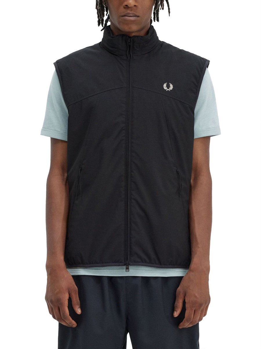 Fred Perry VESTS WITH LOGO Zwart