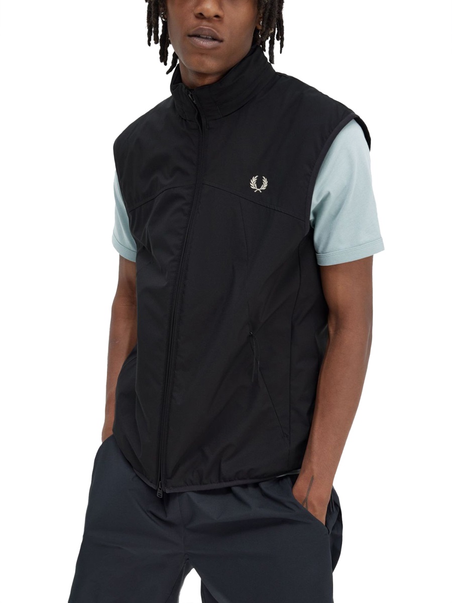 Fred Perry VESTS WITH LOGO Zwart