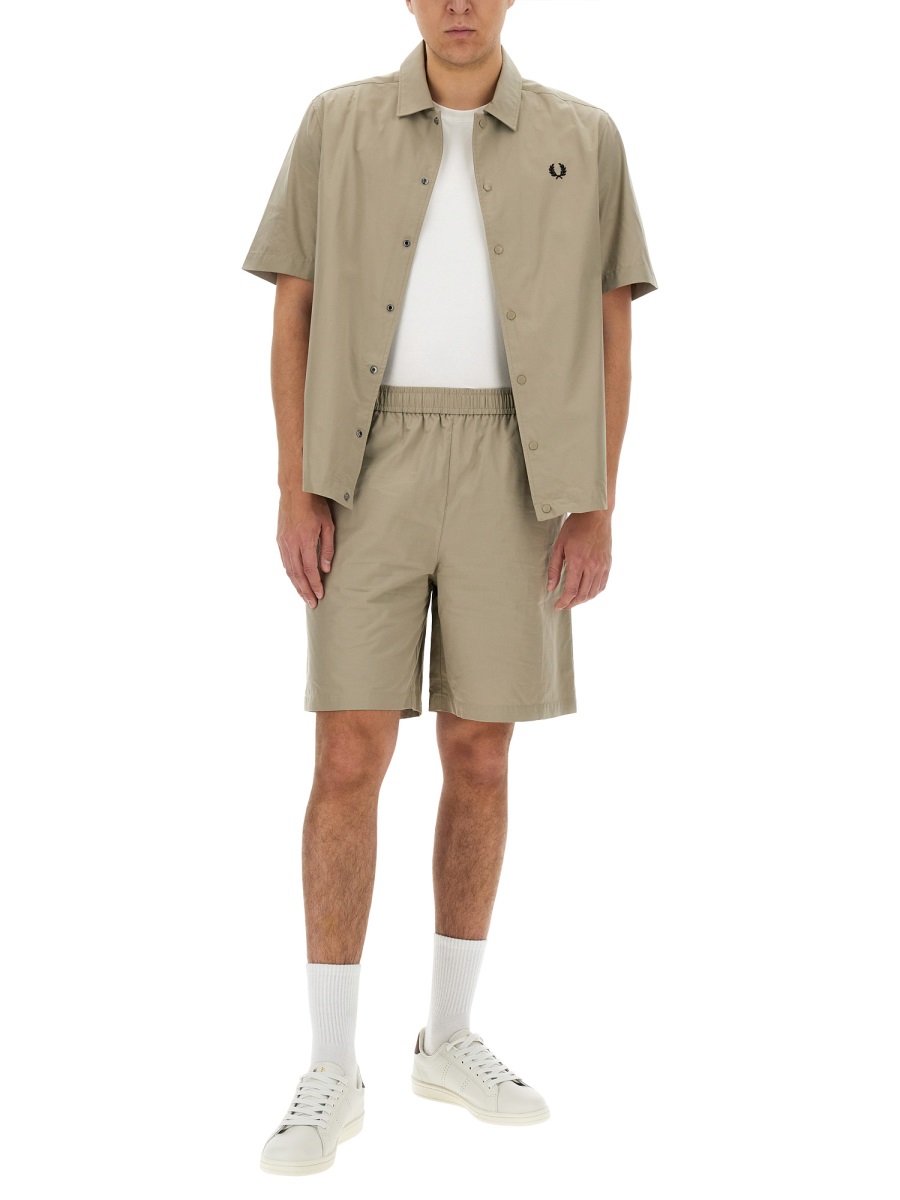 Fred Perry COTTON BERMUDA SHORTS Beige