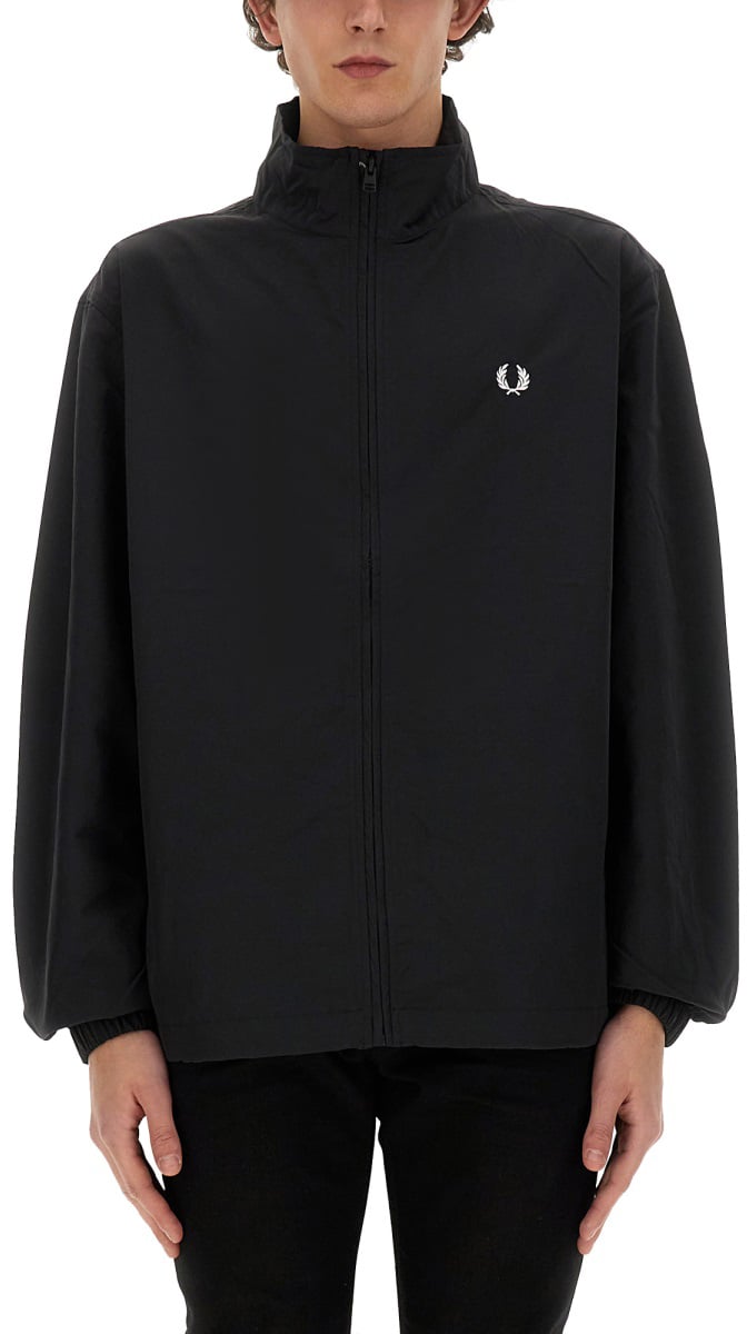 Fred Perry JACKET WITH LOGO Zwart