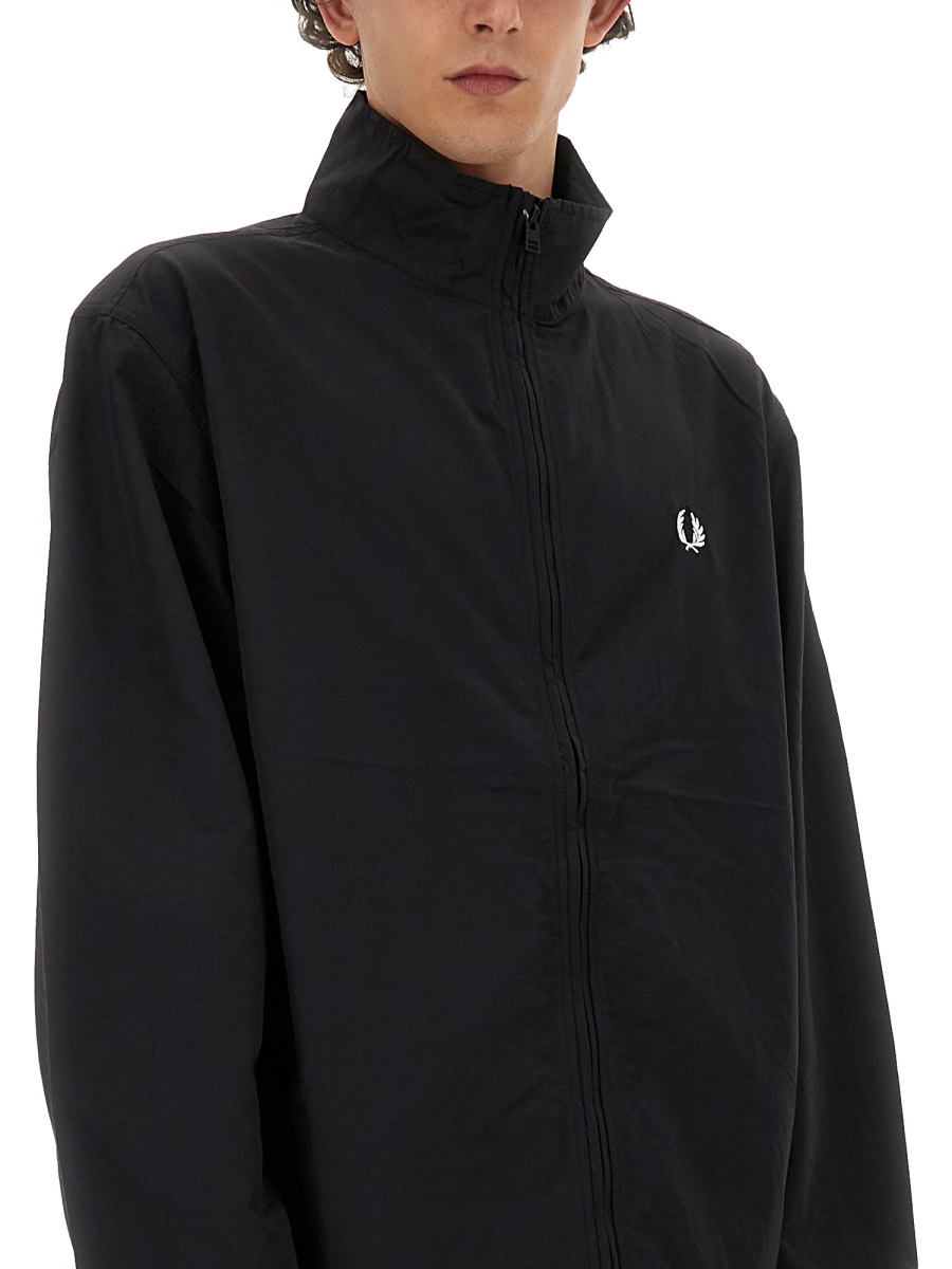 Fred Perry JACKET WITH LOGO Zwart